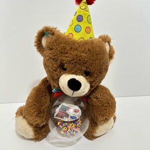 Brown Teddy bear Signing Happy birthday stuffed animal great birthday gift